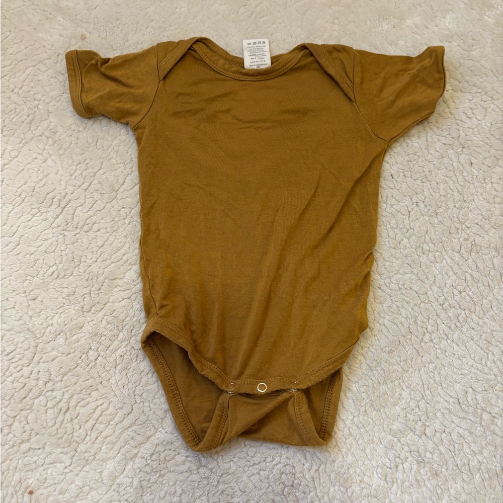 Kate Quinn Tan Kids One Piece Bodysuit